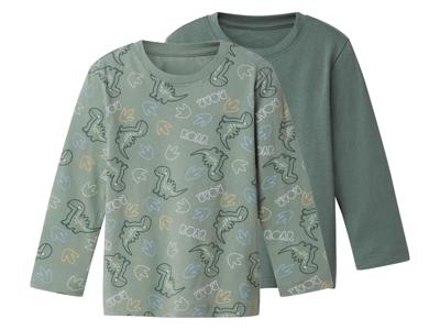 lupilu Set van 2 kinder longsleeves (Groen, 110/116)