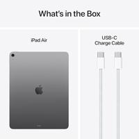 Apple iPad Air 13-inch met M3 chip: Liquid Retina-display, 512 GB, 12 MP camera aan de voor- en achterkant, wifi 6E, gemaakt voor Apple Intelligence, Touch ID, batterij voor een hele dag – Spacegrijs - thumbnail