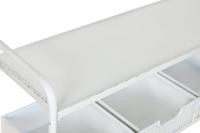 Zijtafel met lades Home ESPRIT Wit Metaal 110 x 36 x 186 cm - thumbnail