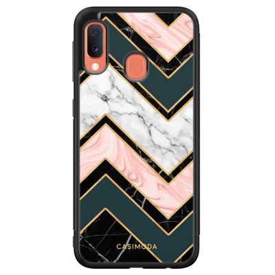 Samsung Galaxy A20e hoesje - Marmer triangles