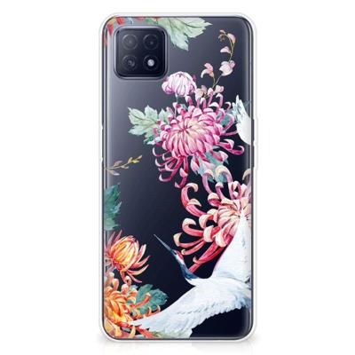 OPPO A53 5G | OPPO A73 5G | TPU Hoesje | Bird Flowers OPPO A53 5G | OPPO A73 5G | TPU Hoesje | Bird Flowers