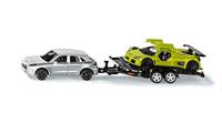 Siku Auto met aanhanger en sportauto (1:55) - thumbnail
