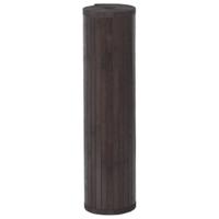 VidaXL Vloerkleed rechthoekig 80x400 cm bamboe donkerbruin - thumbnail