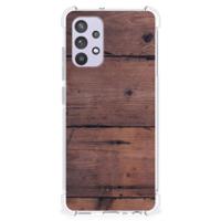 Samsung Galaxy A32 4G | A32 5G Enterprise Editie Stevig Telefoonhoesje Old Wood - thumbnail