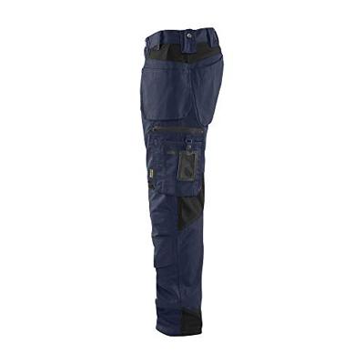 Blåkläder Werkbroek met spijkerzakken 15551860 | Donker marineblauw/Zwart | Maat D116 - 7330509590294