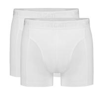 Basics Heren Shorts 2-Pack - 32323 - Heren boxershorts Biologisch katoen - Zonder zijnaden - S - Grijs - Onderbroek heren heren heren heren heren - thumbnail