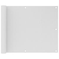 Balkonscherm 75x500 cm HDPE wit - thumbnail