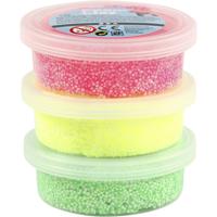 Foam Clay ®, lichtgroen, neon roze, neon geel, 3x14 gr/ 1 doos - thumbnail