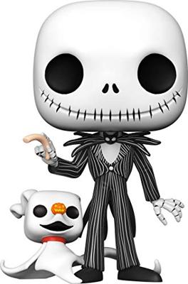 Disney Nightmare Before Christmas Funko Pop Vinyl: Jumbo Jack Skellington with Zero Disney Nightmare Before Christmas Funko Pop Vinyl: Jumbo Jack Skellington with Zero