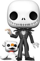 Disney Nightmare Before Christmas Funko Pop Vinyl: Jumbo Jack Skellington with Zero - thumbnail