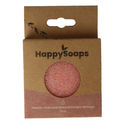 Happysoaps Konjac spons gevoelige huid 1 Stuks Happysoaps Konjac spons gevoelige huid 1 Stuks