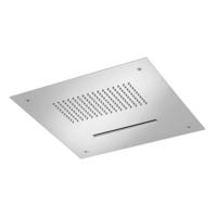 Hoofddouche Hotbath Mate Inbouw Met Cascade 38x38 cm Geborsteld Nikkel - thumbnail