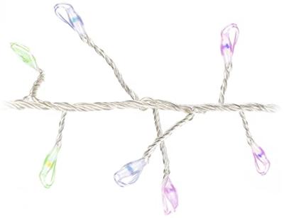 Zilverdraad | 40 lampjes | Multi Colour