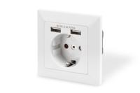 Digitus DA-70613 Stopcontact (onderbouw) Met USB Wit - thumbnail