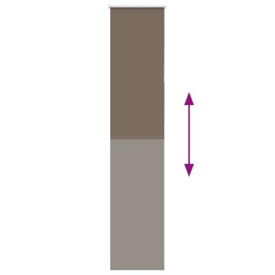 VidaXL Rolgordijn verduisterend koffie 60x210 cm stofbreedte 55,7 cm