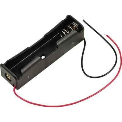 TRU COMPONENTS TC-13220688 Batterijhouder Aantal cellen: 1 18650 Kabel (l x b x h) 76 x 21 x 18 mm