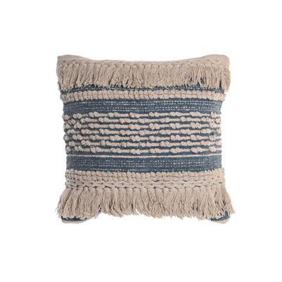 Kussen DKD Home Decor Blauw 45 x 10 x 45 cm Wit Boho Kussen DKD Home Decor Blauw 45 x 10 x 45 cm Wit Boho