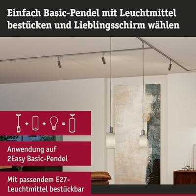 Paulmann Valerio 95608 Lampenkap Grijs