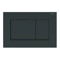 Bedieningsplaat Geberit Sigma 30- Square Toets Spoeling Zwart - thumbnail
