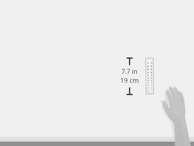 Bohrerleiste H.40mm B.188mm T.40mm STA weiß ELEMENT SYSTEM