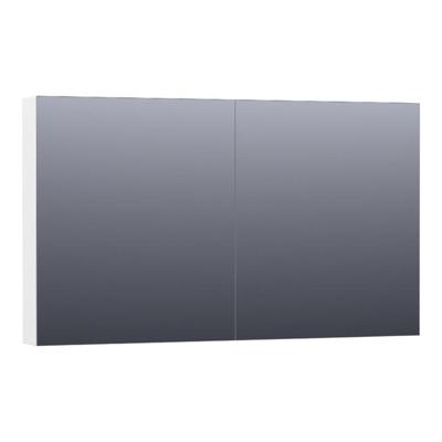 Brauer Impress Spiegelkast 120 cm - zonder Verlichting - Met 2 Dubbelzijdige Spiegeldeuren - Mat Wit