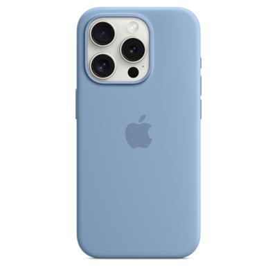 Apple Silicone MagSafe Hoesje iPhone 15 Pro Winter Blue
