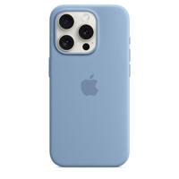 Apple Silicone MagSafe Hoesje iPhone 15 Pro Winter Blue - thumbnail