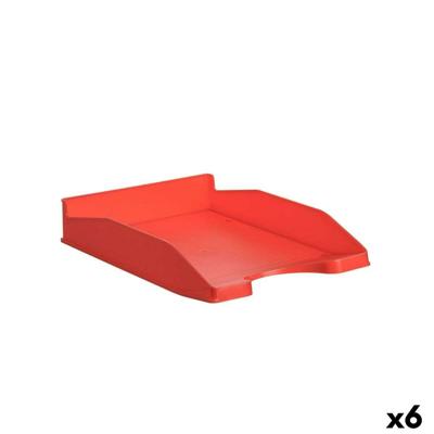Archieflade Archivo 2000 Rood A4 Plastic (6 Stuks)
