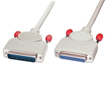 LINDY 31374 - RS232 verlengkabel 1:1-25 pol. Sub-D-stekker op 25-polig. Sub-D-koppeling, 2 m