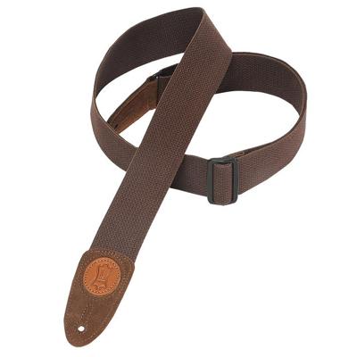 Levys Leathers MSSC8-BRN katoenen gitaarband, bruin Levys Leathers MSSC8-BRN katoenen gitaarband, bruin