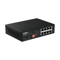 EDiMAX ES-1008PHE netwerkswitch L2 Fast Ethernet (10/100), Ethernet-verbinding, ondersteunt de stroomvoorziening via deze poort (PoE) zwart - thumbnail