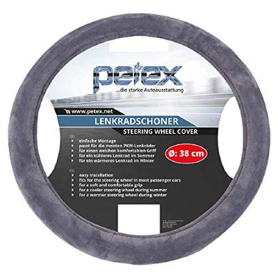 Petex Design 1108 Stuurwielhoes TPE Zilver 36 - 38 cm