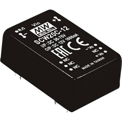 MEAN WELL SCW20A-15 DC/DC-convertermodule 1.333 A 20 W Aantal uitgangen: 1 x Inhoud 1 stuk(s)
