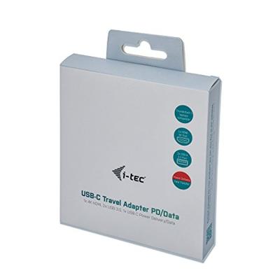 I-tec C31DTPDHDMI USB 3.0 (3.1 Gen 1) Type-C 5000Mbit/s Zwart hub & concentrator - thumbnail