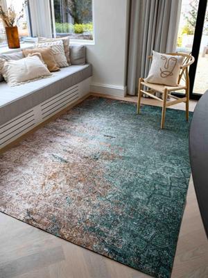 Jackie And The Fish - Vloerkleed Concours Zagros Green (outlet) - 140x200 cm Jackie And The Fish - Vloerkleed Concours Zagros Green (outlet) - 140x200 cm