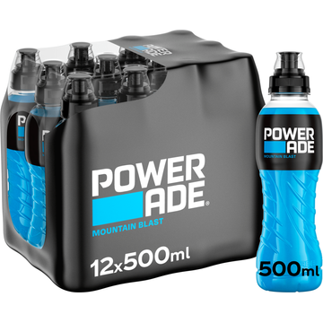 Powerade Mountain Blast Isotonic Sports Drink 12 x 500 ml bij Jumbo