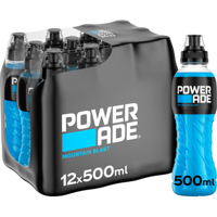 Powerade Mountain Blast Isotonic Sports Drink 12 x 500 ml bij Jumbo - thumbnail