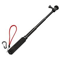 Hama Selfiestick 2-in-1, GoPro-aansluiting en ¼-inch schroefdraad (voor camera's, GoPro-ActionCams en smartphones met houder) uittrekbaar tot 47 cm, zwart - thumbnail