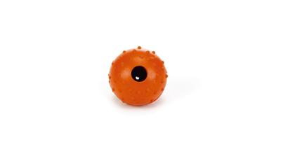 Beeztees massief rubberbal 5 cm oranje