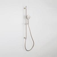 Fortifura Calvi Glijstangset - geïntegreerde wandaansluitbocht - doucheslang glad- ronde handdouche - Geborsteld RVS PVD (RVS) SW1111529/SW728177//SW799447 - thumbnail