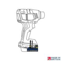 Stealthmounts Bithouder voor Bosch 18v | Blauw | 2 Stuks - BH-BO-BLU-2 - thumbnail