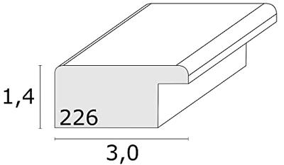 Deknudt Fotokader in wit hout 20x30 S226K1