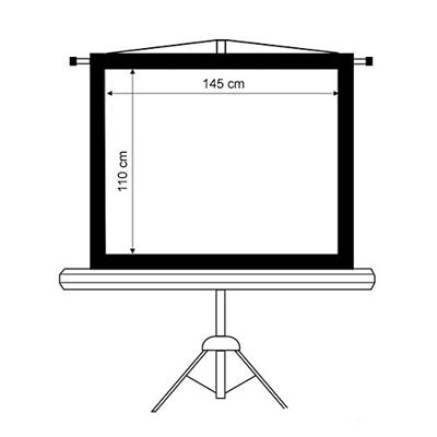 Maclean MC-536 projectiescherm 182,9 cm (72") 4:3