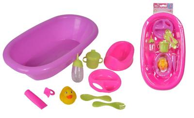 New Born Baby poppenbadje met accessoires New Born Baby poppenbadje met accessoires