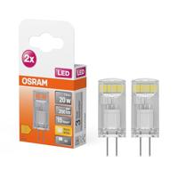 OSRAM HOMELIGHTING 4058075449800 LED-lamp Energielabel E (A - G) G4 Ballon 1.5 W = 20 W Warmwit (Ø x h) 12 mm x 36 mm 2 stuk(s) - thumbnail