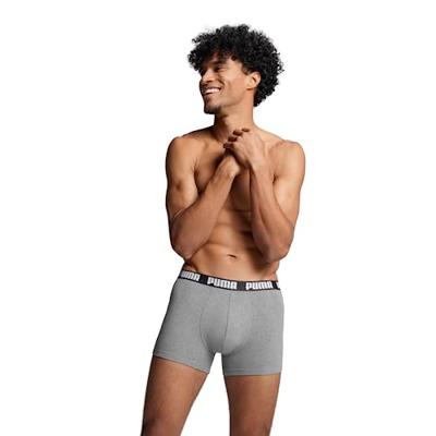 3-pak Heren Boxershort Everyday - Katoenen heren onderbroeken - Zwart - Grijs- Donkerblauw