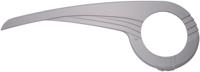 Hebie kettingscherm "0342" chain guard 0342 wave-form sil. - thumbnail