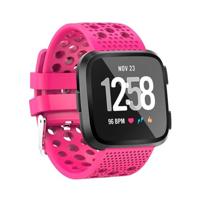 Siliconen Bandje Geventileerd Fitbit Versa 1 / 2 & Lite - Roze - thumbnail