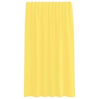 Gordijnen voile met roedezakken 2 st geel - thumbnail