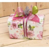 Bonbon doosjes - Chocolade doosje - Rozen LAAG transparante banderol - 24 stuks - thumbnail